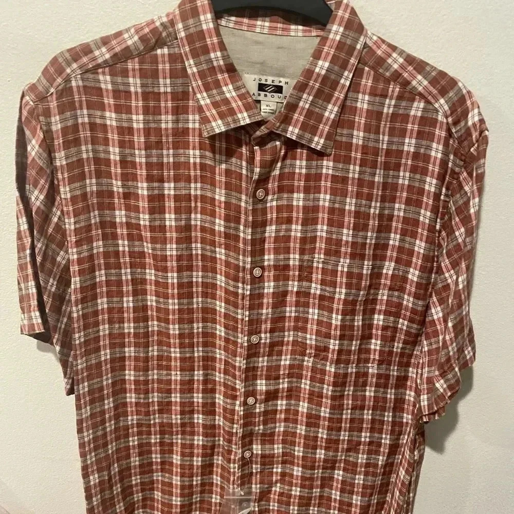 NWT Joseph Abboud button down shirt‎ 100% linen size XL